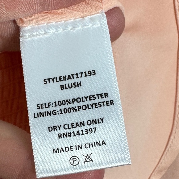 NEW ASTR Corset Peplum Top Blouse‎ Size Small Long Sleeves Romantic Baby Pink S - Picture 8 of 14